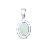 Oval Solitaire Pendant