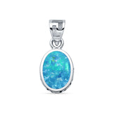 Oval Solitaire Pendant