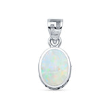 Oval Solitaire Pendant
