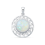 Swirl Round Pendant