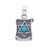 Star of David Scroll Pendant