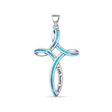 Faith Hope Love Cross Pendant