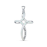 Faith Hope Love Cross Pendant