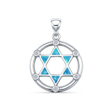 CZ Star of David Pendant