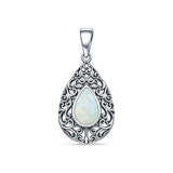 Teardrop Filigree Pendant