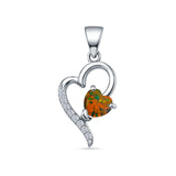 Heart CZ Pendant