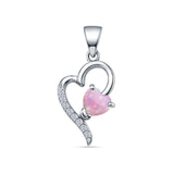 Heart CZ Pendant