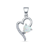 Heart CZ Pendant