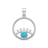 Evil Eye Round Pendant