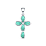 Teardrop Cross Pendant