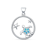 Turtle Starfish Ocean Pendant