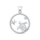 Turtle Starfish Ocean Pendant
