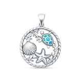 Sea Life Round Pendant