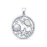 Sea Life Round Pendant