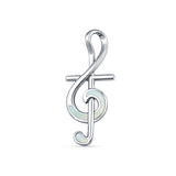 Music Note & Cross Pendant