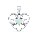 Claddagh Heart Crown Pendant