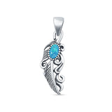 Feather Filigree Pendant