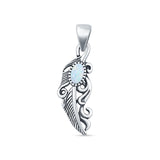 Feather Filigree Pendant