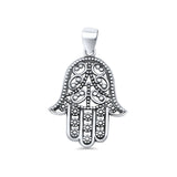Filigree Hamsa Hand Pendant