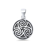 Celtic Triskelion Round Pendant
