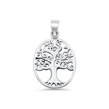 Tree of Life Oval Pendant
