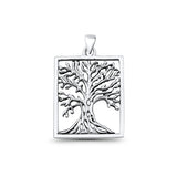 Tree of Life Rectangular Pendant