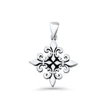 Fleur de Lis Cross Pendant