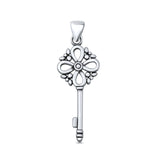 Floral Key Pendant