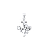Anchor Cross Octopus Pendant