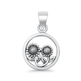 Double Sunflower Pendant