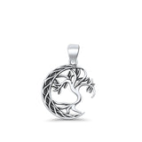 Celtic Moon & Tree Pendant
