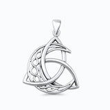 Triquetra & Celtic Moon Pendant