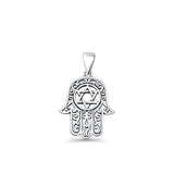  Hamsa & Star Of David Pendant