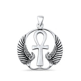  Ankh & Wings Pendant