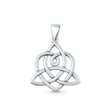  Triquetra & Heart Pendant