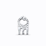 Giraffe Couple Heart Pendant