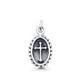 Cross Oval Pendant