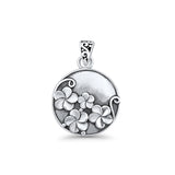 Plumeria Flower Filigree Pendant