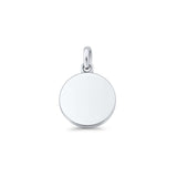 Round Disc Pendant Oxidized 925 Sterling Silver Wholesale