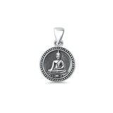 Buddha Pendant Oxidized 925 Sterling Silver Wholesale