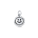 Smiley Face Flower Pendant