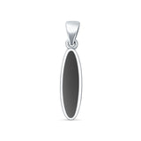 Oval Black Onyx Pendant