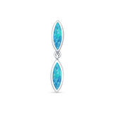 Oxidized Marquise Dangle Pendant