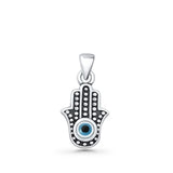 Hand Of Hamsa & Evil Eye Pendant
