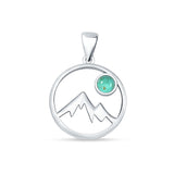 Mountains & Moon Pendant