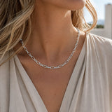 Twisted Rope Paperclip Chain Necklace