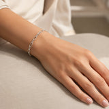 Twisted Rope Paperclip Link Bracelet
