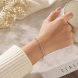 Twisted Rope Paperclip Link Bracelet