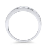 Half Eternity Round CZ Wedding Band