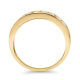 Half Eternity Round CZ Wedding Band